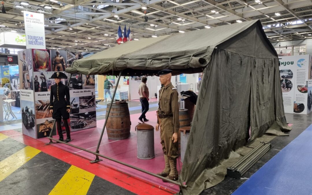 Les musées des Blindés et de la Cavalerie, présents au salon du Tourisme 2024.